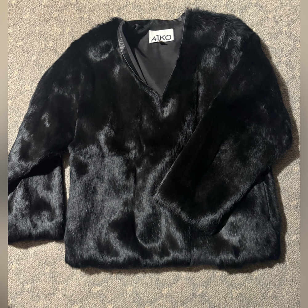 Aiko rabbit fur top